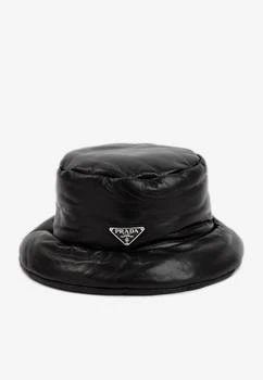 推荐Padded Leather Bucket Hat商品
