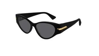 Bottega Veneta | Grey Oval Ladies Sunglasses BV1002S-001 55 4.5折, 满$75减$5, 满减