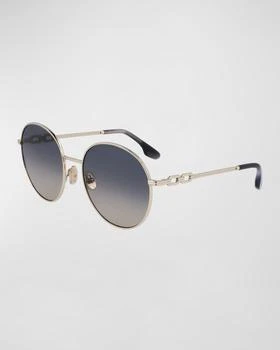 Victoria Beckham | Round Chain Metal Sunglasses 