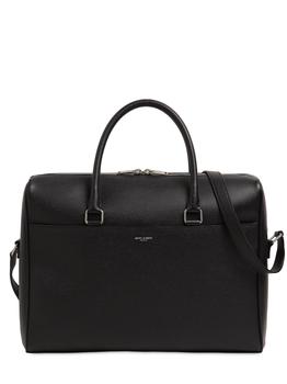 商品Yves Saint Laurent | Grained Leather Briefcase,商家LUISAVIAROMA,价格¥12006图片