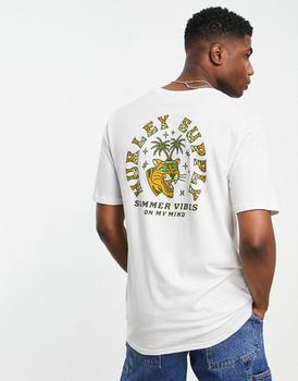 推荐Hurley summer vibes back print t-shirt in white商品
