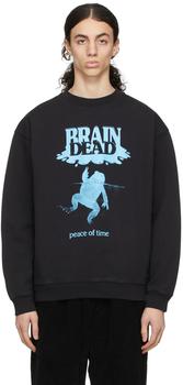 Brain Dead | Black Peace Of Time Sweatshirt商品图片,独家减免邮费