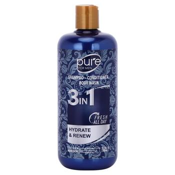 商品Purelis | Men's Body Wash, Shampoo Conditioner Combo. Best 3 In 1 Shower Wash for Men Body, Hair & Face Wash. All In 1 Mens Shower Gel. 1 Bottle 26.5 oz 1 BOTTLE 26.5 OZ,商家Verishop,价格¥84图片