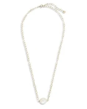 Sterling Forever | Imitation Pearl Pendant Necklace, 17" 满$100减$25, 满减