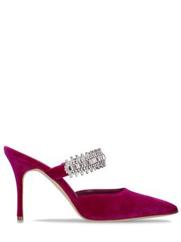 Manolo Blahnik直邮, Manolo Blahnik | 90mm Lutara Velvet Pumps商品图片 额外8.5折, 额外八五折
