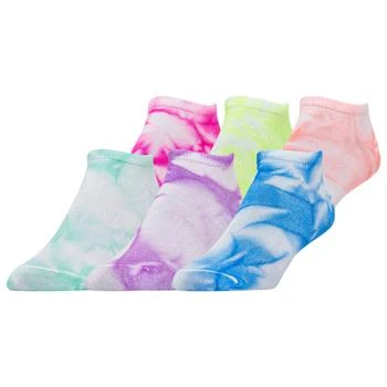 推荐CSG 6 Pack Bright Tie-Dye No Show Socks - Women's商品