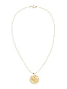 商品Wilhelmina Garcia | Heart Me 18K Gold-Plated Pendant Necklace,商家Saks Fifth Avenue,价格¥863图片