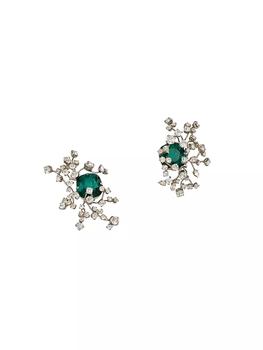 商品Yves Saint Laurent | Constellation Earrings In Crystal And Metal,商家Saks Fifth Avenue,价格¥13516图片