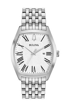Bulova | Women's Ambassador White Dial Stainless Steel Watch, 31.5mm商品图片,3.5折