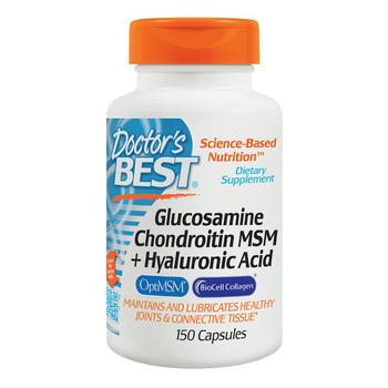 Doctor's Best | Glucosamine Chondroitin MSM + Hyaluronic Acid, Capsules商品图片,独家减免邮费