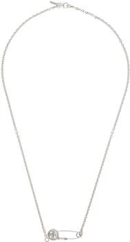 Emanuele Bicocchi | Silver Crest Pin Necklace,商家Ssense US,价格¥2062