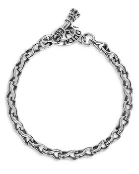 King Baby | Sterling Silver Small Twisted Eight Link Bracelet,商家Bloomingdale's,价格¥2991