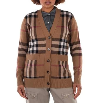 Burberry | Checked Wool-Cashmere Blend Cardigan,商家Jomashop,价格¥4905