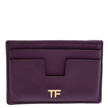 推荐Tom Ford Purple Leather T Bar Card Holder商品