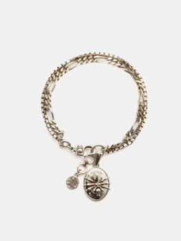 推荐Spider skull pendant chain bracelet商品