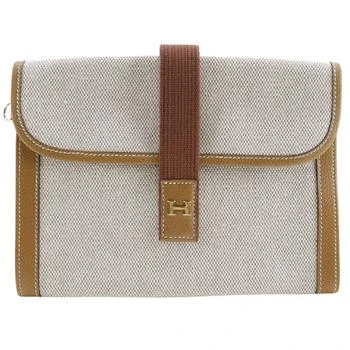 Hermes | Hermès Jige  Canvas Clutch Bag (Pre-Owned),商家Premium Outlets,价格¥10835