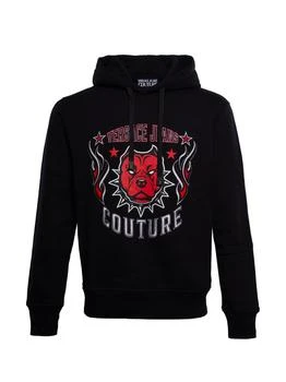 Versace | Versace Jeans Couture Graphic Printed Drawstring Hoodie 6.7折