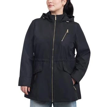 Michael Kors | Women's Plus Size Hooded Water-Resistant Anorak Coat 