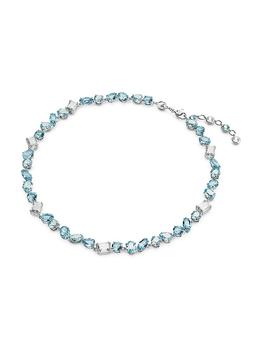 商品Swarovski | Gema Rhodium-Plated & Crystal Mixed-Cuts Necklace,商家Saks Fifth Avenue,价格¥3625图片