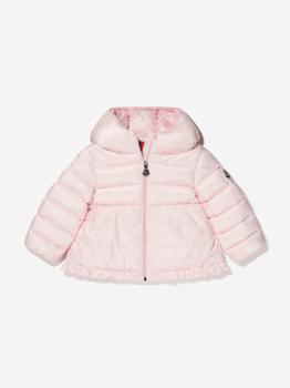 商品Moncler Pink Baby Girls Down Padded Odile Jacket图片