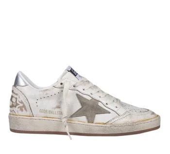 推荐Ladies Beige/Taupe/Silver Ballstar Low-Top Sneakers商品