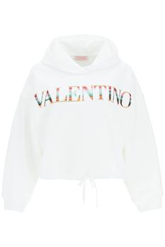 推荐Valentino Cropped Hoodie With Sequined Logo商品
