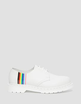 推荐Dr Martens 1461 Pride flat shoes in white商品