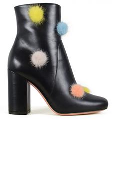 推荐Leather boots with pompoms - Shoe size: 36,5商品