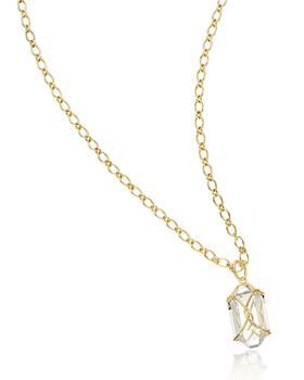 商品Verdura | 18k Yellow Gold Rock Crystal Herkimer Pendant Necklace,商家Neiman Marcus,价格¥41974图片