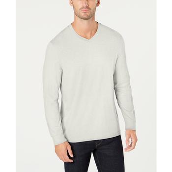 商品Club Room | Men's V-Neck Long Sleeve T-Shirt, Created for Macy's,商家Macy's,价格¥61图片