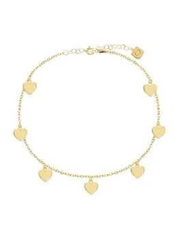 Gabi Rielle | 22K Gold Vermeil Heart Charm Anklet,商家Saks OFF 5TH,价格¥404