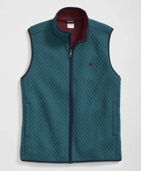 Brooks Brothers | Diamond-Quilted Zip Vest in Cotton Blend,商家Brooks Brothers,价格¥679