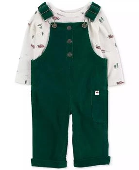 Carter's | Baby Boys Holiday Thermal T-Shirt & Corduroy Overalls, 2-Piece Set,商家Macy's,价格¥122