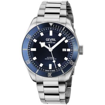 Gevril是什么牌子, Gevril | Men's Yorkville Silver-Tone Stainless Steel Swiss Automatic Bracelet Watch 43mm商品图片 