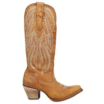 Corral Boots | Gold Embroidery Round Toe Cowboy Boots商品图片,