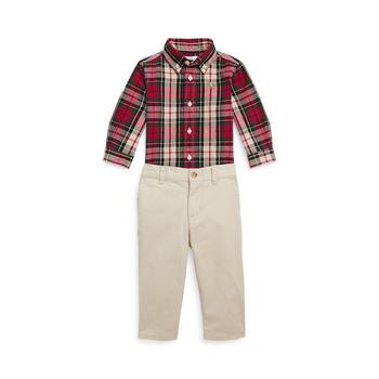 Ralph Lauren | Baby Boys Oxford Shirt and Stretch Chino Pants, 2 Piece Set商品图片,