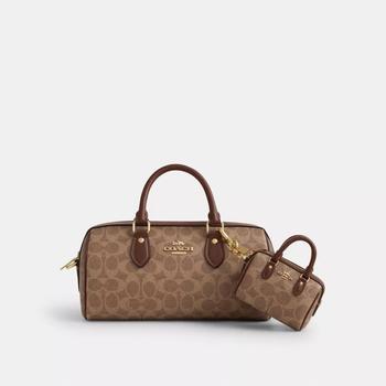 即発OK☆COACH CX068 Mini Rowan Bag Charm In Signature Canvas COACH® Outlet | Mini Rowan Bag Charm In Signature Canvas