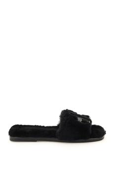 tory burch double lee, Tory Burch | Tory burch double t fur mules商品图片 6.2折