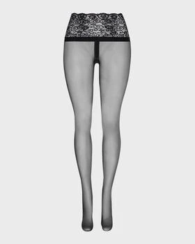 Commando | Sexy Sheer Lace-Waist Tights,商家Neiman Marcus,价格¥304