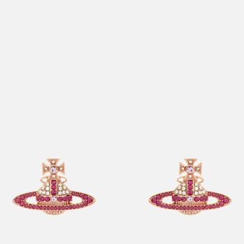 推荐Vivienne Westwood Women's Kika Earrings - Pink Gold Crystal Fuchsia Violet商品