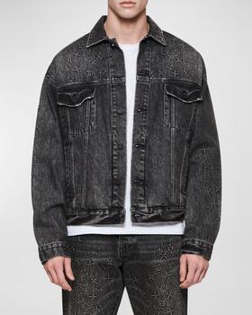 商品PURPLE | Men's Embossed Faded Denim Jacket,商家Neiman Marcus,价格¥2811图片