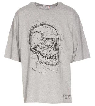 Alexander McQueen | Alexander McQueen Skull Printed Crewneck T-Shirt 4.7折, 独家减免邮费