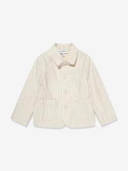 Emporio Armani | Emporio Armani Baby Boys Striped Linen Jacket in Ivory,商家Childsplay Clothing,价格¥1344