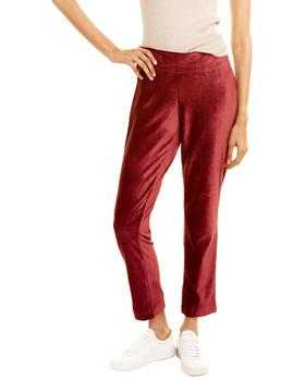 时尚new york女装, JONES NEW YORK | Jones New York Velour Wide Slim Ankle Pant商品图片 6.2折