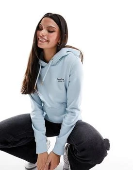 Superdry | Superdry essential logo hoodie in light blue 