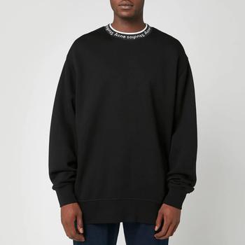 推荐Acne Studios Men's Logo Rib Sweatshirt - Black商品