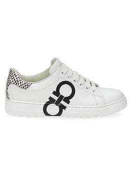 菲拉格慕女鞋板鞋, Salvatore Ferragamo | Number Leather Sneakers商品图片 