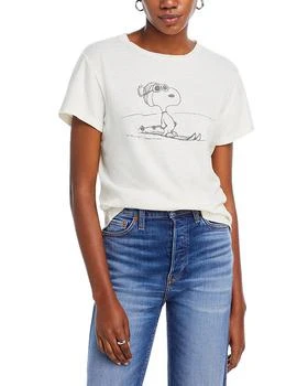 Re/Done | Ski Snoopy Graphic Classic Tee 