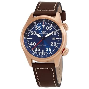 推荐Airpilot GMT Quartz Blue Dial Men's Watch GL0353商品