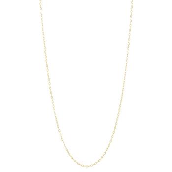 商品Macy's | Hammered Cable Link 14" Chain Necklace in 10k Gold, Created for Macy's,商家Macy's,价格¥212图片